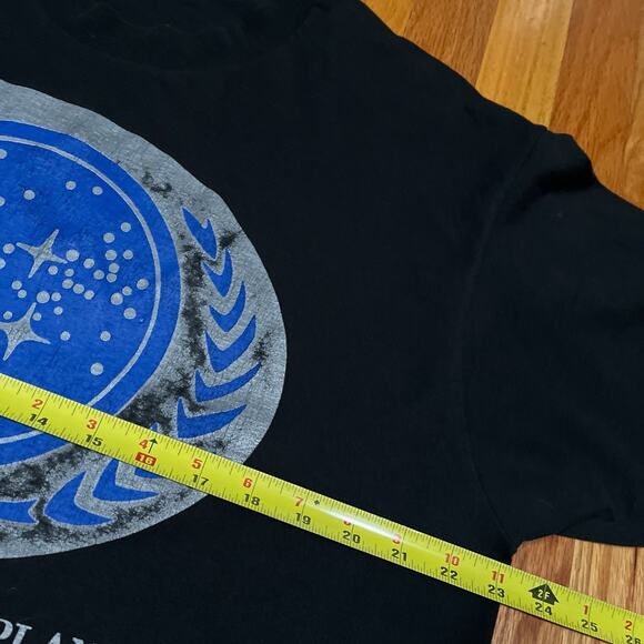 Vintage 90s Star Trek United Federation Of Planets T-Shirt XL Fade Single Stitch - Picture 4 of 7